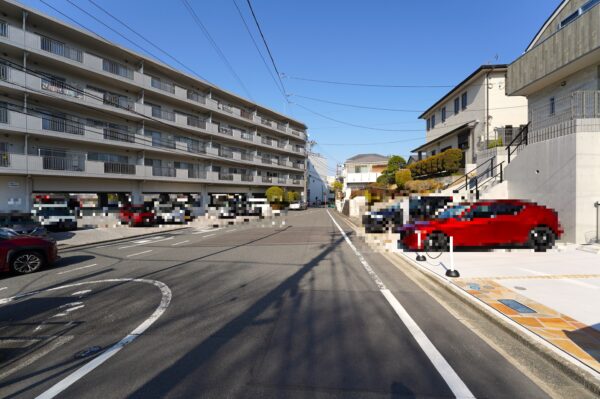 北側幅員約15ｍ公道に面し開放感良好な立地♪また主要道路より一本入って場所のため交通量も少なく静かな環境となります♪(外観)